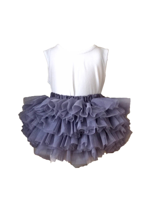 Swan Tutu Skirt in Grey