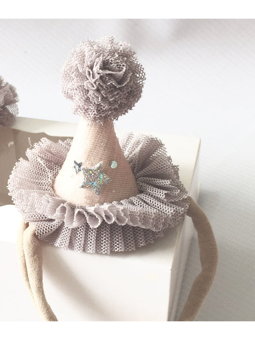 Petite Birthday Hat in Grey