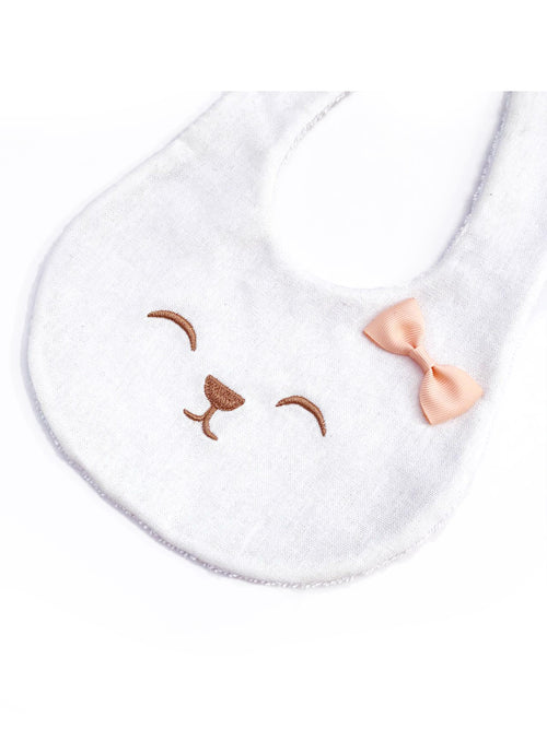 White Bunny Bib