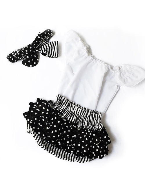 Estrelle Set: Headband + Top + Shorts