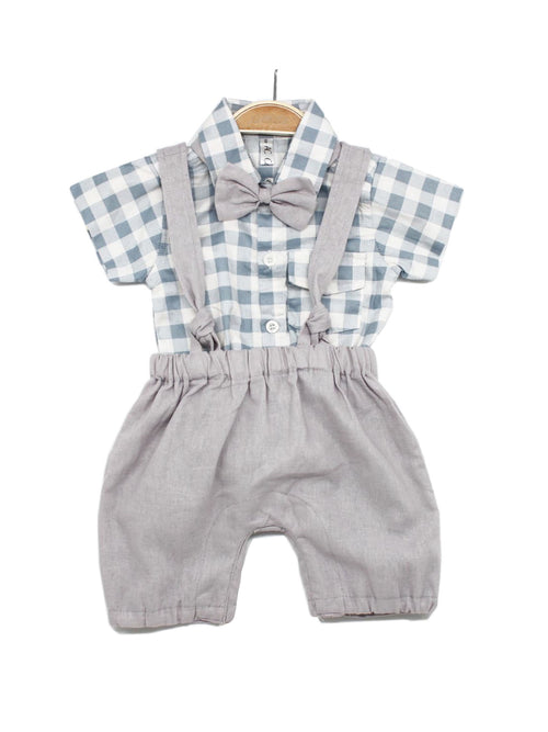 Boys Overall Set in Grey