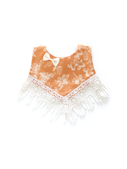 Tangerine Lacey Bib