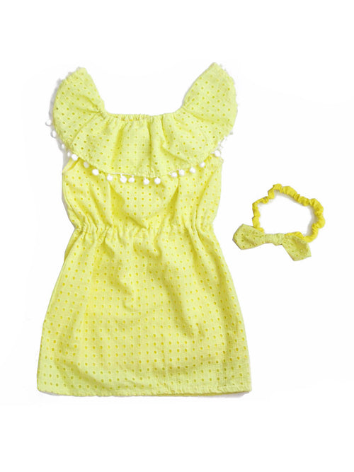 Boho Dress in Lemon