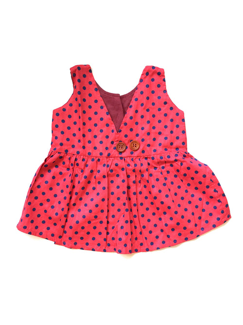 Miss Little Pink Polkadot Top