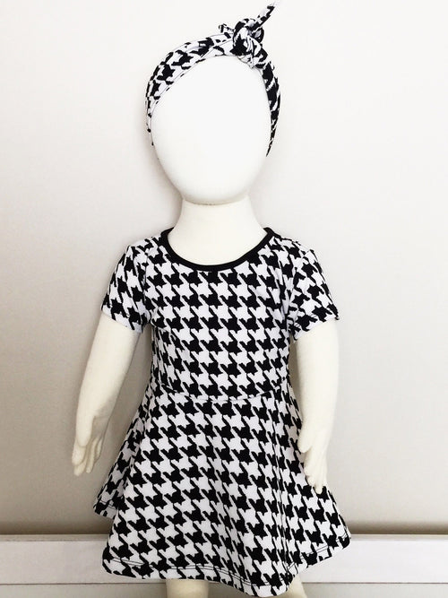 Classic Black and White Dress