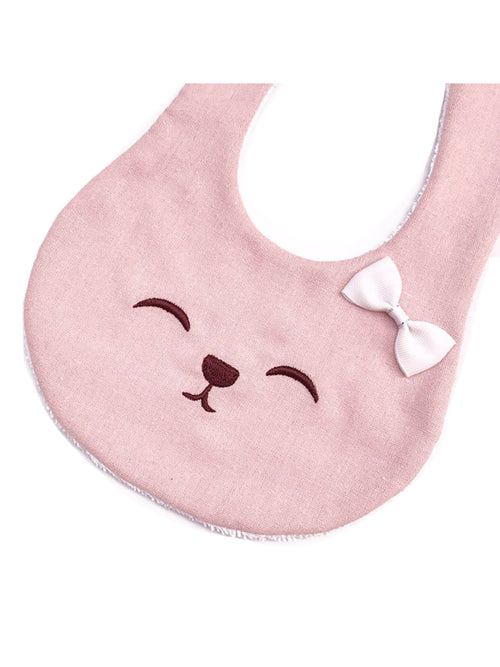 Pink Bunny Bib