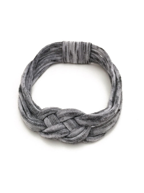 Crossknot Headband in Grey