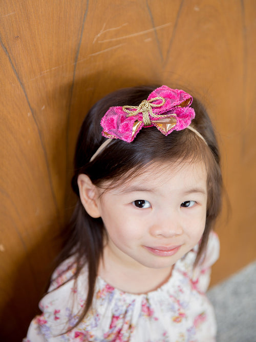 Velvet Fuchsia Headband