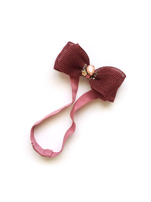 Roweena Soft Elastic Headband Maroon