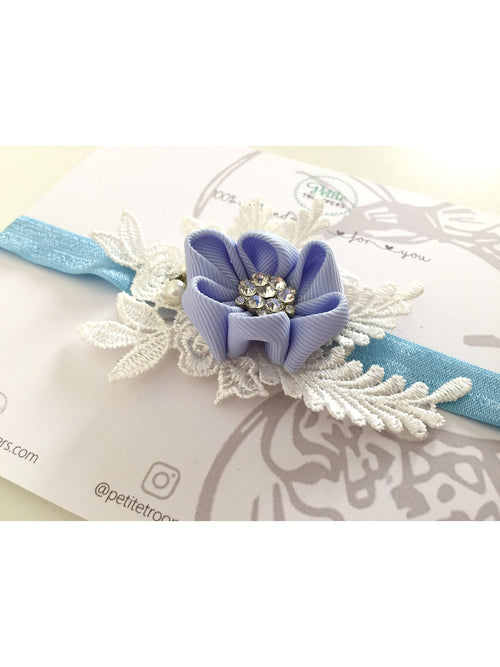 Blue Kanzashi Headband