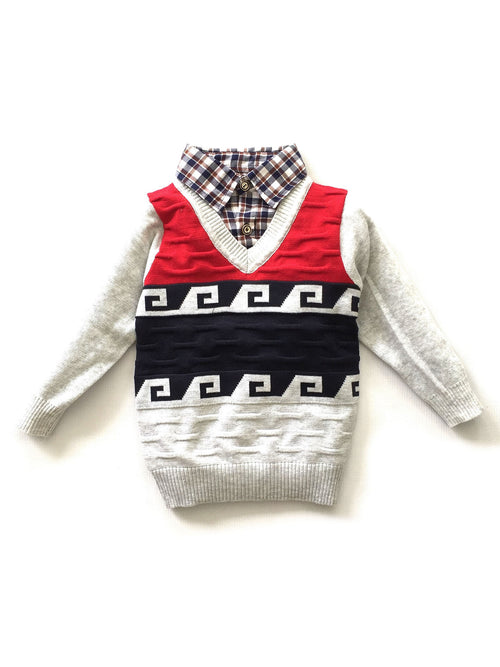 Preppy Boys Sweater - Angus