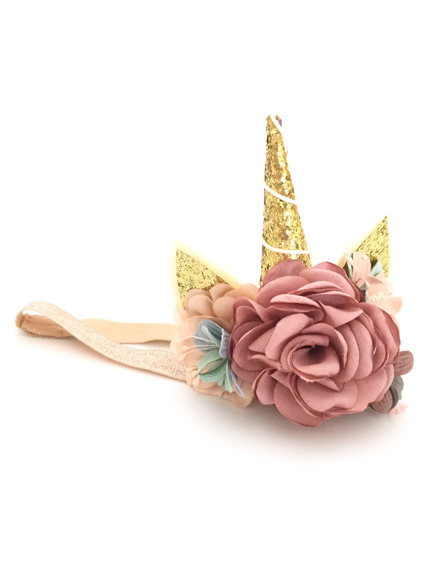 Unicorn Headband in Dusty Pink