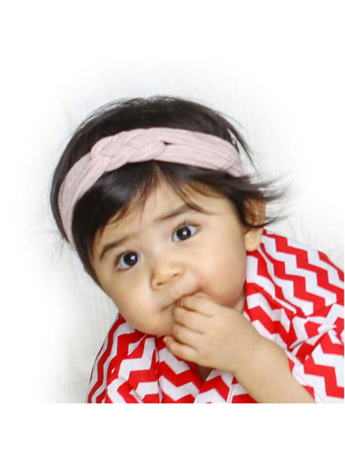 Crossknot Headband in Soft Pink